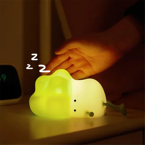 Luz nocturna, luces pequeñas para verduras, mesita de noche, luces nocturnas, lámpara para dormir, luz de ambiente de repollo