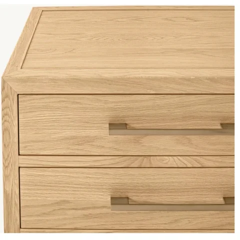 Muebles interiores lujosos y elegantes, muebles de dormitorio atmosféricos de alta gama, mesitas de noche de madera