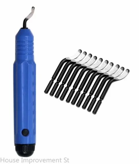 Kit de herramientas de desbarbado de Metal, cortador de rebabas, 10 Uds., cuchillas de desbarbado afiladas, herramienta manual para madera, plástico, aluminio, cobre y acero