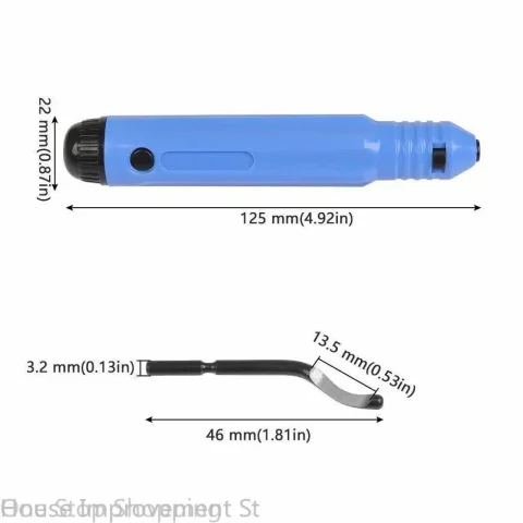 Kit de herramientas de desbarbado de Metal, cortador de rebabas, 10 Uds., cuchillas de desbarbado afiladas, herramienta manual para madera, plástico, aluminio, cobre y acero 3
