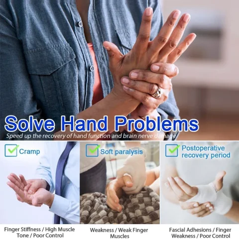 Guantes de Robot de rehabilitación, hemiplejia, masaje inteligente, función de mano, guantes de Robot, guante de entrenamiento de rehabilitación 5
