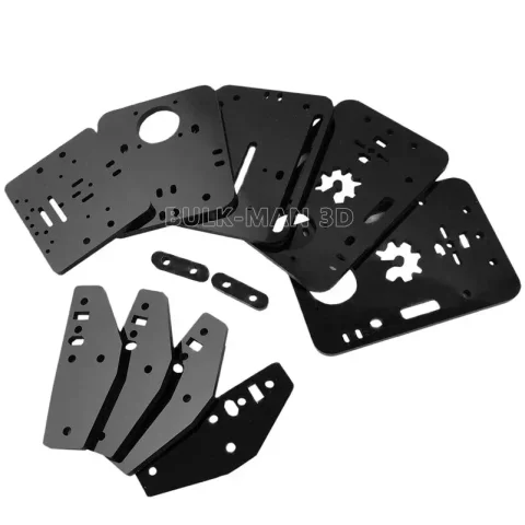 Juego de platos acrílicos ACRO DIY hechos por acrílico suave de alto brillo para sistema ACRO Color negro