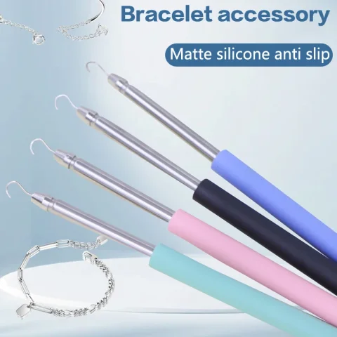 Herramienta Auxiliar para Cierres de Pulseras, Herramienta para Colocar Joyería, Pinza para Ajustar Pulseras, Clip para Colocación Rápida