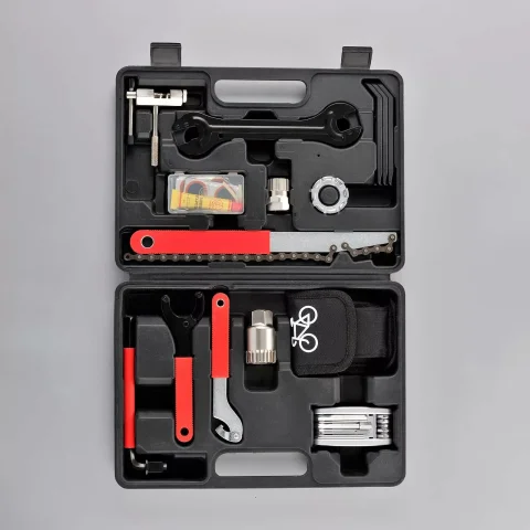 GTYPRO Kit de Herramientas para Bicicleta de 17 Piezas, Caja de Herramientas de Reparación de Bicicletas de Acero al Carbono, Juego de Herramientas de Mantenimiento para Bicicletas de Montaña/Carretera con Estuche de Almacenamiento