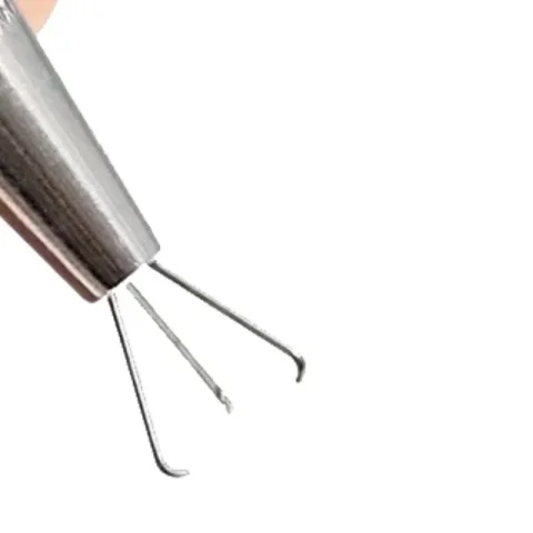 Herramienta de recogida de 4 garras, cuentas de joyería, gemas de diamante, soporte de puntas, recogedor de pinzas, pinza de Chip de acero inoxidable