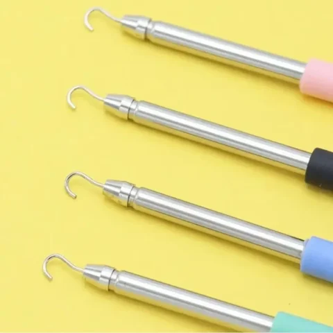 Herramienta de Ayuda para Pulseras de Acero Inoxidable, Retráctil, Ahorra Esfuerzo, para Cierres de Pulseras, Color Sólido, Pequeña y Práctica