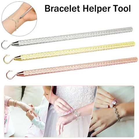 Equipo, alicates para joyería, herramientas auxiliares de sujeción de pulseras, alicates para joyería, herramienta para pulsera, ayuda para pulseras de mano, ayudante de joyería