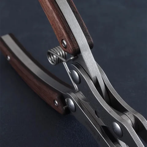 Nattools-herramientas artesanales de cuero hechas a mano, alicates planos de cuero, alicates dobles profesionales de acero inoxidable 3