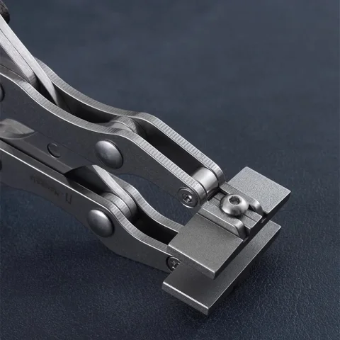 Nattools-herramientas artesanales de cuero hechas a mano, alicates planos de cuero, alicates dobles profesionales de acero inoxidable 4