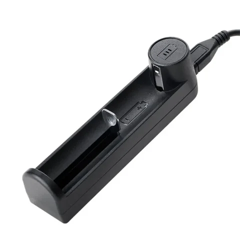 Cargador de Baterías de Litio 21700 26700 26650 18350 18650, Adaptador de Carga USB para Baterías