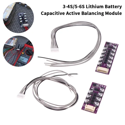 Perfecto para transmisión de energía: placa de equilibrio activo de batería de litio de alta precisión 3S 4S 5S 6S 1.2A