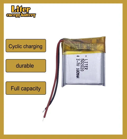 Batería de Litio Polímero Liter Energy de 3.7V, 502020, 180mAh, para Juguetes Pequeños, Auriculares Bluetooth, Reloj Inteligente 7