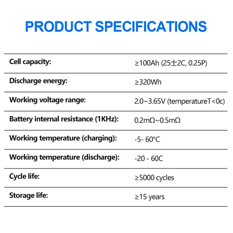 Baterías Lifepo4 recargables CALB 3,2 v 100Ah grado A genuino para bricolaje 24V 48V fuente de alimentación de almacenamiento de energía Solar RV sin impuestos 3