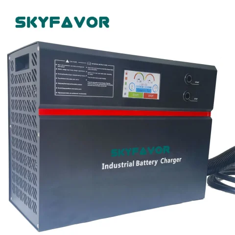 Cargador de batería inteligente personalizado, dispositivo con pantalla lcd de alta potencia, control can bus, 36 V, 100A, pfc