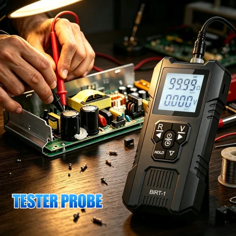 Medidor de Resistencia Interna de Baterías 0-100V 200Ω Voltímetro para Baterías de Litio 18650, LiFePO4, Plomo-Ácido, Analizador de Paquetes de Baterías DIY 2
