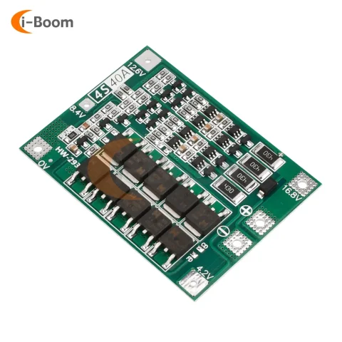 Batería de litio de iones de litio de 16,8 V, 4S, 30A, 18650, BMS, PCB, circuitos integrados, placa de protección, placa de equilibrio de celda de batería