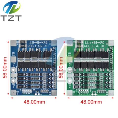 BMS 4S 3,2 V 3,7 V 30A LiFePO4/placa de protección de carga de batería de litio 12,8 V 14,4 V 18650 32650 paquetes de baterías con equilibrio