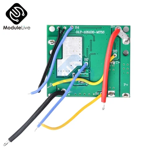 circuito de carga batería litio 98v Placa de protección de carga de batería 5S BMS 18/21V 20A, paquete de batería de iones de litio, módulo de placa de circuito de protección para herramientas eléctricas 3