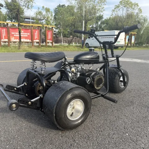Mini Kart Todoterreno de 212cc, 4 Tiempos, de Combustible, Vehículo Todoterreno de 3 Ruedas, para Playa, Montaña, Rally, Drift, para Adultos