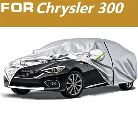 Para Chrysler 300 cubierta de coche ultrafina pesada a prueba de viento protección a prueba de sol a prueba de polvo ajuste personalizado con bolsa de almacenamiento