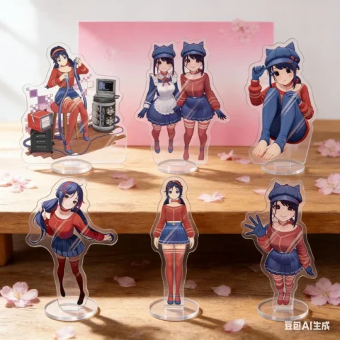 Accesorios MiSide Anime Mita soporte acrílico modelo Cosplay personajes ornamento juego colección de productos Firend regalos de navidad HD 1