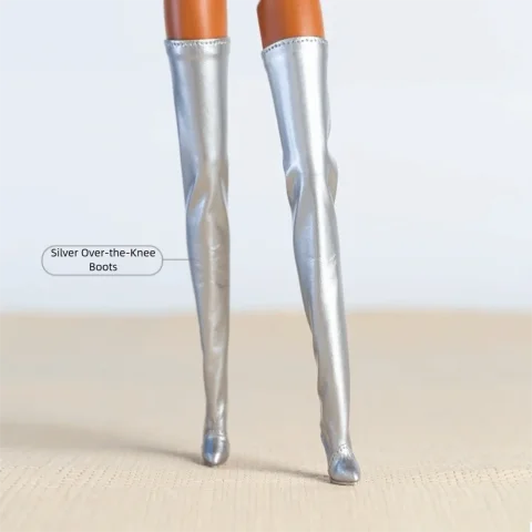 Accesorios para zapatos Zapatos hechos a mano Exquisitos 1/6 Supermodelo BJD Zapatos Accesorios de tacones altos 2