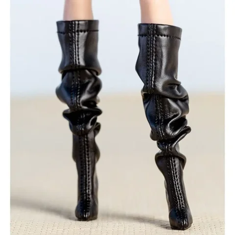 Accesorios para zapatos Zapatos hechos a mano Exquisitos 1/6 Supermodelo BJD Zapatos Accesorios de tacones altos 5