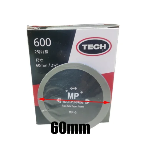 20 piezas de láminas de caucho de alta calidad para reparación de neumáticos radiales y diagonales de camiones, con un diámetro de 60 mm