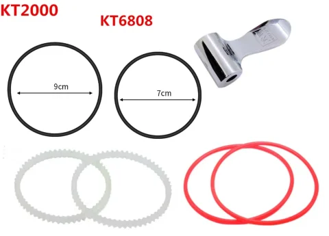 Sello de goma para pulidor de vaso giratorio, accesorios para máquina pulidora de joyería KT6808/KT2000, repuesto de pulidor de vaso giratorio