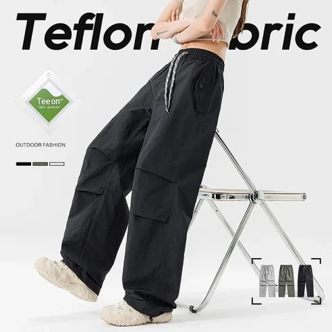 Pantalones de Senderismo Impermeables para Mujer, Primavera Otoño, Cintura Elástica, Piernas Ajustables, Pantalones Resistentes al Viento, Pantalones para Campamento al Aire Libre