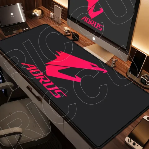 Alfombra de goma Natural 100x50cm AORUS alfombrilla grande para ratón para juegos XXL ordenador de oficina PC Gamer Laptop Mausepad alfombra teclado alfombrilla de escritorio