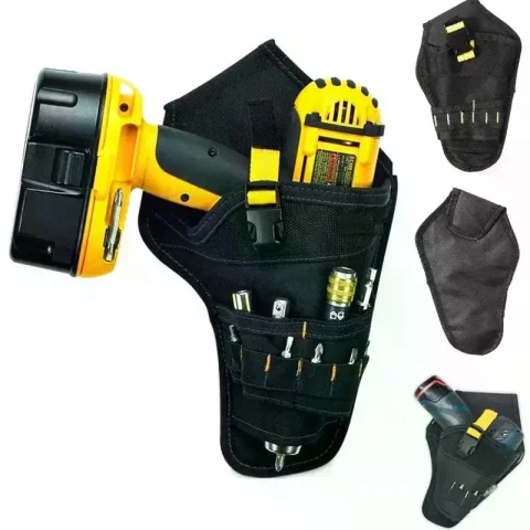 Funda para herramientas eléctricas, funda para taladro inalámbrico/gancho único con Clip para una fácil tienda de accesorios y organiza kits de herramientas