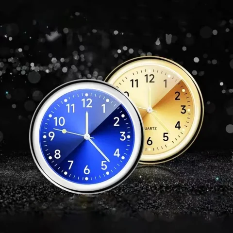 Reloj de coche MiniLuminous, reloj electrónico resistente al agua, reloj de cuarzo, reloj para motocicleta y bicicleta, reloj para salpicadero automático, accesorios para coche 4