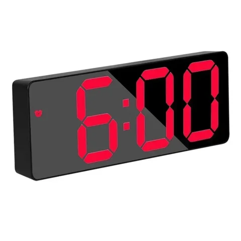 Reloj electrónico con pantalla grande y control de voz brillante diseñado para calendario de alarma y monitoreo de temperatura 1