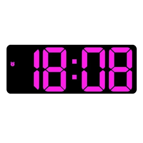 Reloj electrónico con pantalla grande y control de voz brillante diseñado para calendario de alarma y monitoreo de temperatura 3