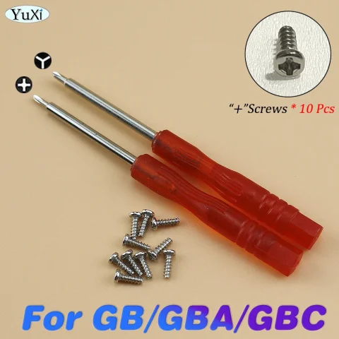 Para Gameboy Color GBC tornillo de tres alas destornillador de seguridad Kit de herramientas de juego de reparación de desmontaje para controlador Nintendo Advance GBA GB