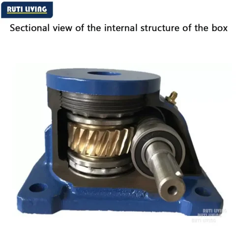 Plataforma elevadora manual con manivela, plataforma elevadora pequeña, plataforma elevadora eléctrica con cuatro tornillos de acoplamiento. 4