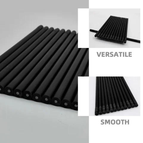 20 piezas lápiz negro, lápices de dibujo de madera, herramientas de bocetos resistentes para escribir, dibujar, garabatos, uso escolar para artistas 3