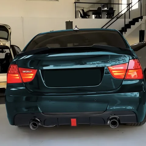 Labio difusor de parachoques trasero para BMW E90 E91 M Sport 2005-2012 MP estilo reemplazo de coche cubierta protectora Kits de carrocería accesorio 4