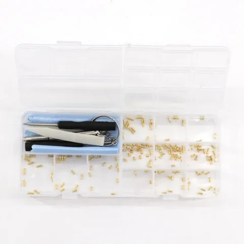 Tornillos Pequeños con Pinzas, Tornillos de Repuesto para Gafas, Almohadillas Nasales para Gafas, Herramienta de Reparación de Gafas de Sol, Juegos de Tornillos para Gafas 3