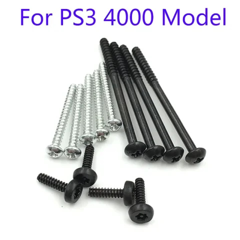 Juego de tornillos de consola Sony PS3 4000, repuesto para PS3, carcasa súper delgada, tornillos