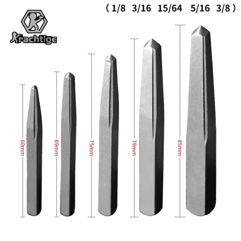 Extractor de tornillos de cabeza rota, herramienta de extracción de tornillos cuadrados de 5 piezas, juego de brocas, 5 piezas 1