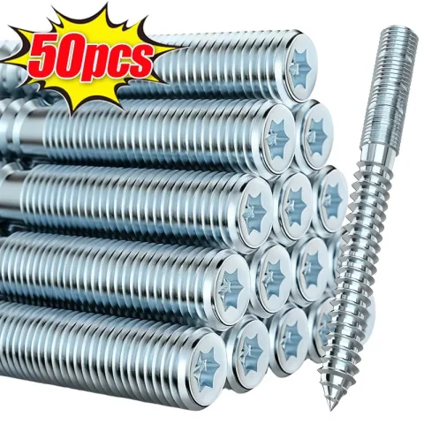Tornillos autorroscantes de doble cabeza, tornillos de conexión resistentes para muebles, tornillos para cajones, gabinetes, reparaciones de bricolaje, herramientas de fijación 1