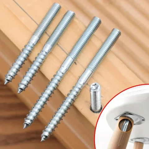 Tornillos autorroscantes de doble cabeza, tornillos de conexión resistentes para muebles, tornillos para cajones, gabinetes, reparaciones de bricolaje, herramientas de fijación 2