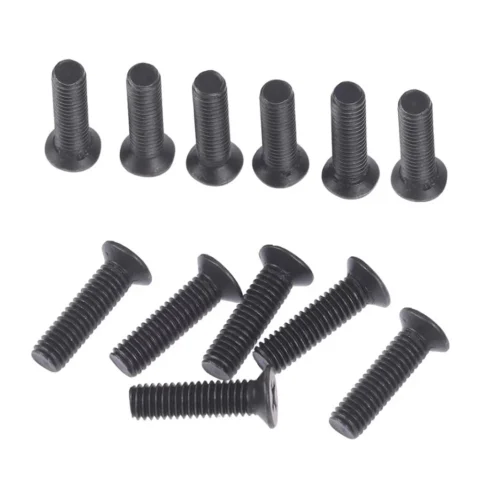 6 uds tornillo de fijación M5 20mm M6 22mm rosca izquierda para 1/2 ''UNF 3/8''UNF vástago de portabrocas tornillos de perno avellanados planos