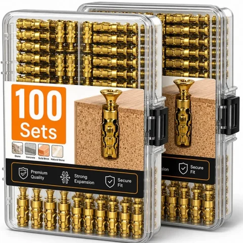 Tornillos de expansión autorroscantes al por mayor, 6x14mm, juego de tornillos para piedra, para hormigón, paneles de yeso, herramientas de fijación y anclaje.