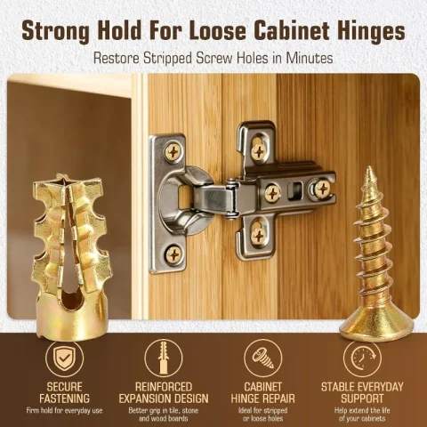 Tornillos de expansión autorroscantes al por mayor, 6x14mm, juego de tornillos para piedra, para hormigón, paneles de yeso, herramientas de fijación y anclaje. 3