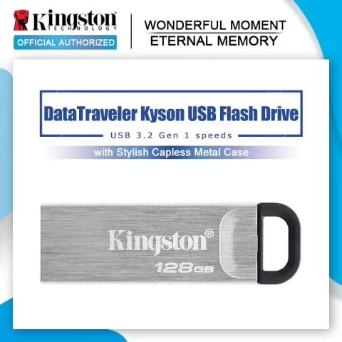 Kingston-unidad Flash USB 3,2 Gen 1, pendrive DTKN Cle USB, memoria de 32gb, 64gb, 128gb, 256g, USB 3,0, Kyson