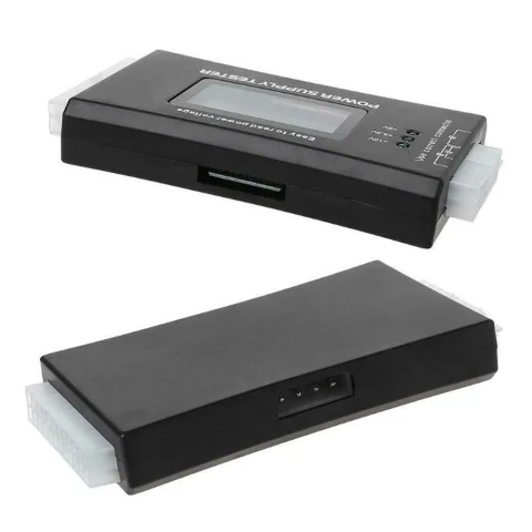PC Computadora LCD 20/24 Pin 4 PSU ATX BTX ITX SATA HDD Probador de fuente de alimentación digital 5