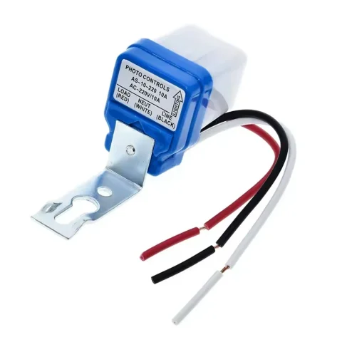 Controlador de Luz de Calle Impermeable AS-10, Interruptor de Control de Luz Automático, Resistente a la Lluvia, Sensor de 12V-220V 2